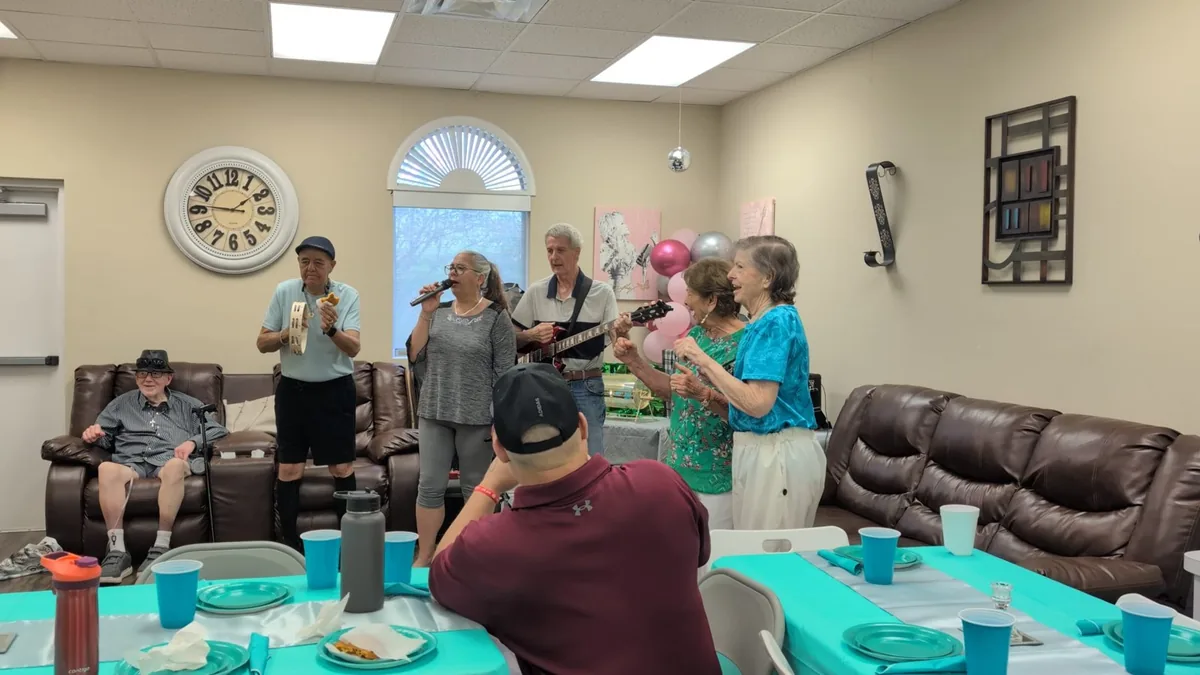 A community gathering at The Golden Years Senior Activity Center